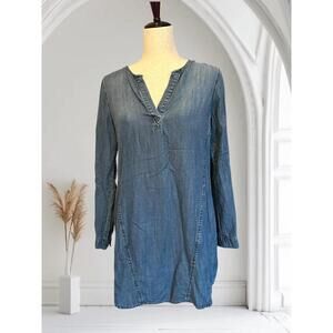 Cloth & Stone Women's Denim Long Sleeve Dress XS
